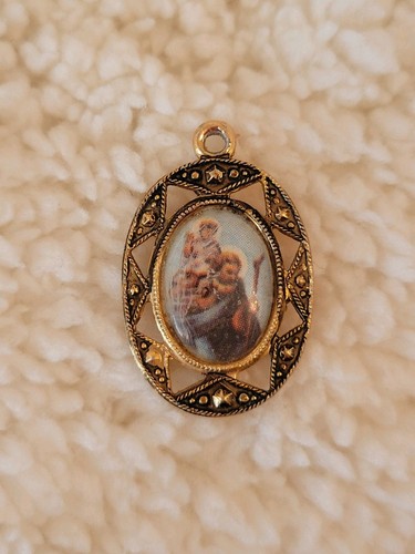 Vintage christopher medal - christopher,