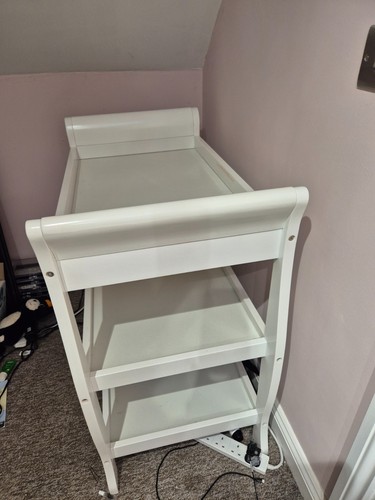 Dunelm white baby changing