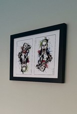 Original Art Print Inspired by 'Suicide Squad' (Harley & Joker)