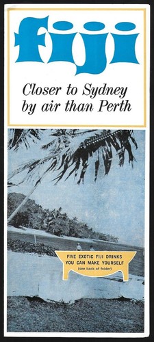 Vintage leaflet fiji travel - vintage,
