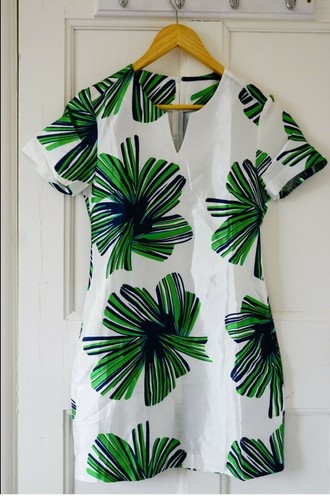Green palm leaves - leaves, print