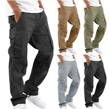 Mens Trousers Elastic Waist
