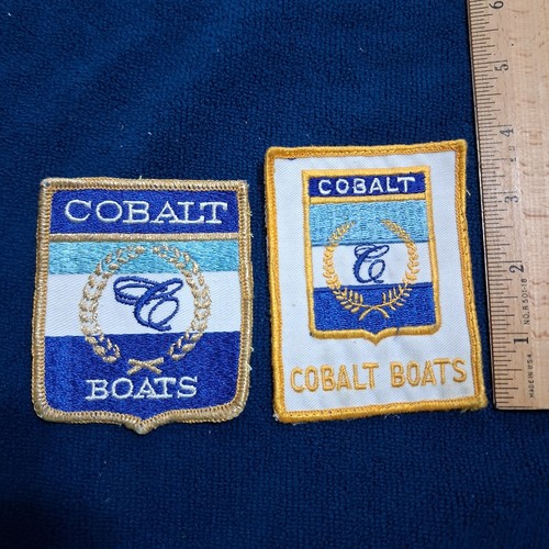 Vtg cobalt boats patch lot - vtg,