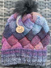 Hand Knitted Aran EntrelacLadies Hat