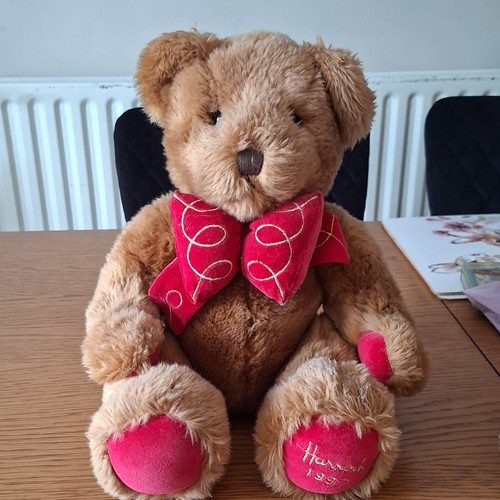 Harrods 1997 brown plush teddy - harrods,