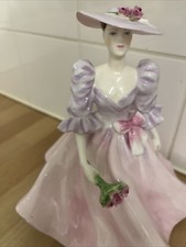 Lovely Rare Coalport Ladies of Fashion Porcelain Figurine Barbara Ann