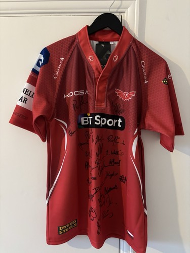 2014 signed scarlets shirt - 2014/15,