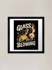 Glass Blowing Framed Art Print