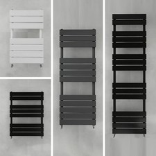 Designer Flat Panel Straight Towel Rail Bathroom Radiator Warmer Heating Rads