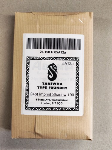 Letterpress type 24pt - letterpress,
