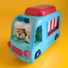 Tots Town Chad Valley Food Truck Burger Van with Figures & Sounds Good Condition