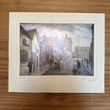 Painting By P. Winnington Titled “Long Mill Gate Manchester” 12inchW, 10inchT