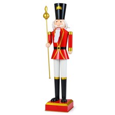 4 FT Christmas Nutcracker Xmas Nutcracker Figure with Beautiful Scepter
