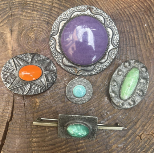 Brooch dress clip - , antique