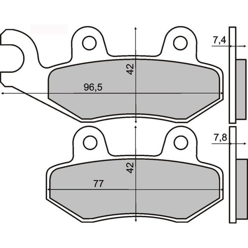 Front brake pads kawasaki atv - brake,