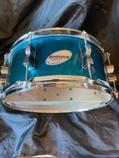 Ludwig Accent CS, Turquoise/Green glitter wrap, 14"x6" Snare Drum
