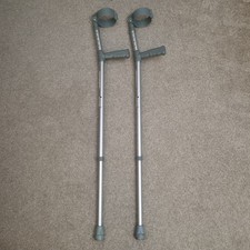 Simply Med Elbow Crutch Adjustable for Adult Extra Long Tall 160kg