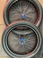 Profile Elite X Alienation BMX Wheelset 9T RHD Cassette Blue with disc brake