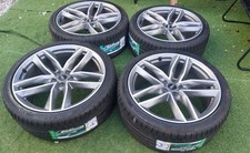 GENUINE 21 AUDI ALLOY WHEELS S7 A7 S8 RS4 RS6 A8 + NEW 275 35 21 TYRES