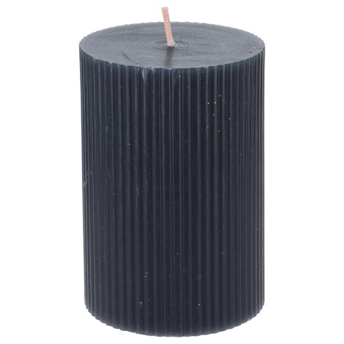 Small charcoal ribbed pillar - small,