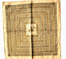 ottoman embroidered Turkish metallic embroidery textile needlework Panel 48x48cm