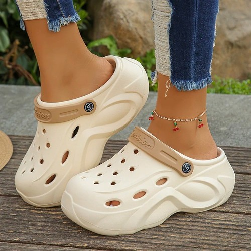 Women chunky platform clogs - chunky,