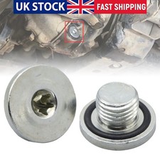 2Pcs Engine Oil Pan Sump Plug