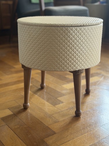 Vintage vanity stool sewing - vintage,