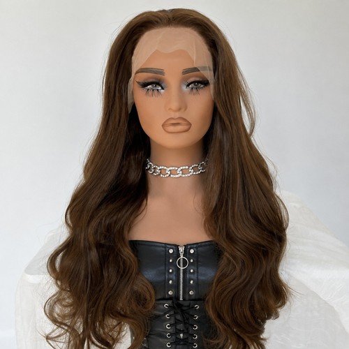 Brown soft lace front wig - soft,