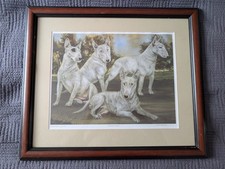 Julie Brenan Limited Edition Signed Print Traditionally English Bull Terriers