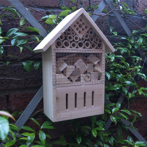Wooden insect house butterfly - wooden,