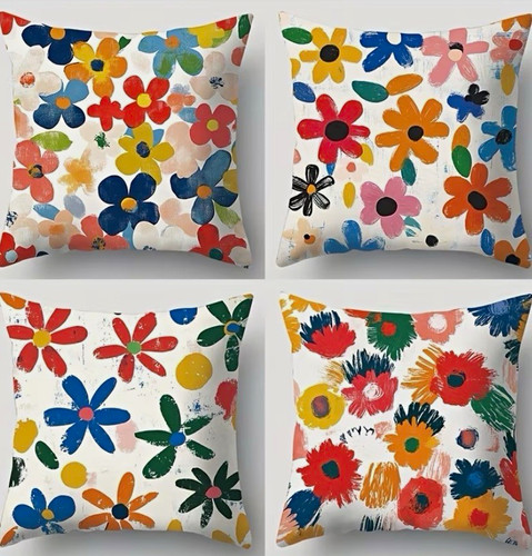 Multicolour floral square - multicolour,