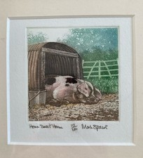 Vintage Etching By Mark Spain