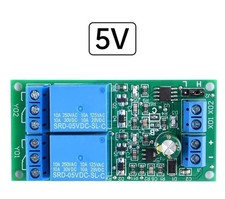 5V 12V 24V Dual Double Self-Locking Interlock Latching Relay Module High / Low