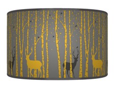 Trees Stag Deer Mustard Yellow