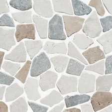 Sea Sand Random Mosaic Wall &