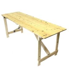 Folding Wooden trestle tables