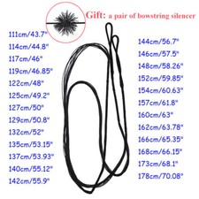 44"-70" Replacement Archery Bow String for Traditional Bow Longbow Recurve Bow