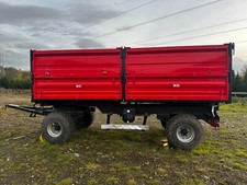 Red Tractor Dump Trailer -