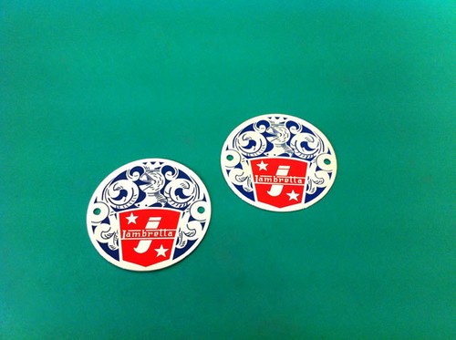 Lambretta badges alloy - lambretta,