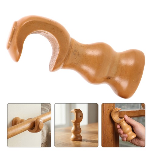 Wooden curtain rod bracket - curtain,