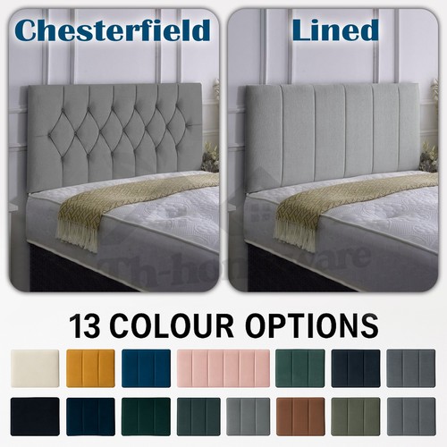Plush velvet headboard - lined, &