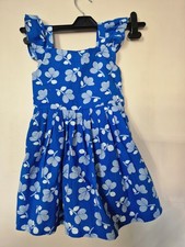 M&S Girls Blue Floral Dress