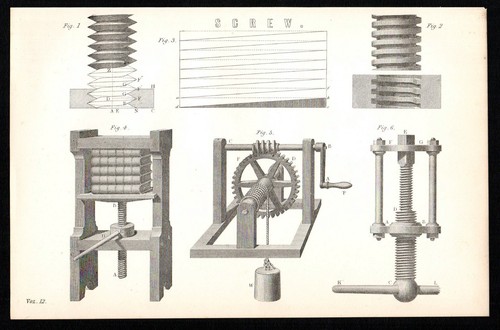 Screw 1887 wooden book press - 1887,