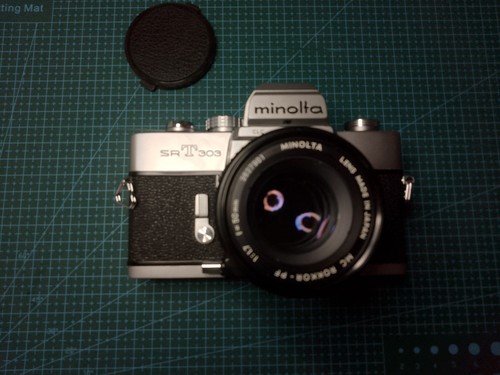 Minolta srt303 35mm slr film - minolta,