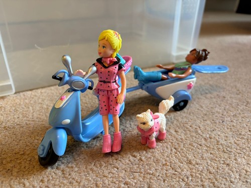 Polly pocket motorbike cat - pocket,