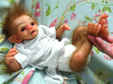 Reborn fantasy Alarick Werewolf pup 18" 4lb2 N.Smith JosyNN Josy Newborn Nursery