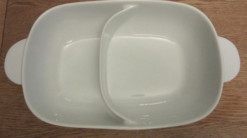 White denby divided oblong - white, by
