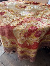 Vintage Chenille Tablecloth Or