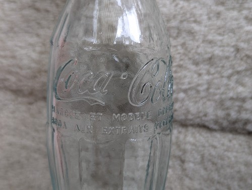 Coca cola embossed - embossed, glass